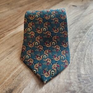 Men's Vintage Etienne Aigner 100% Silk Horse Racing Neck Tie